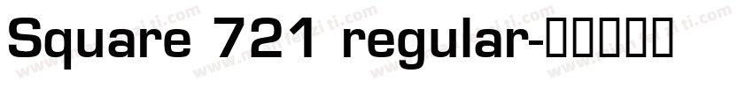 Square 721 regular字体转换